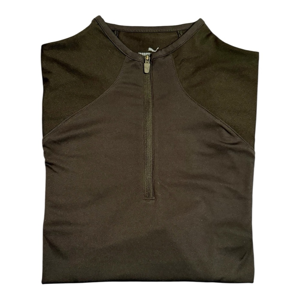 Puma Black Quarter-Zip Sun Golf Pullover